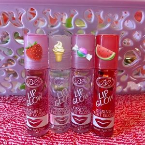 (4) Fruity roll on lip glosses